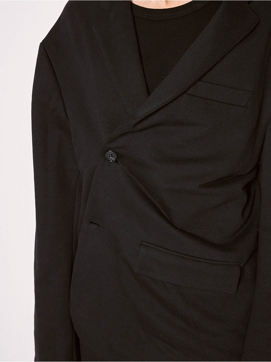 Пиджак трикотажный черный 