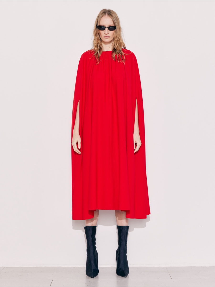 Платье-кейп red 