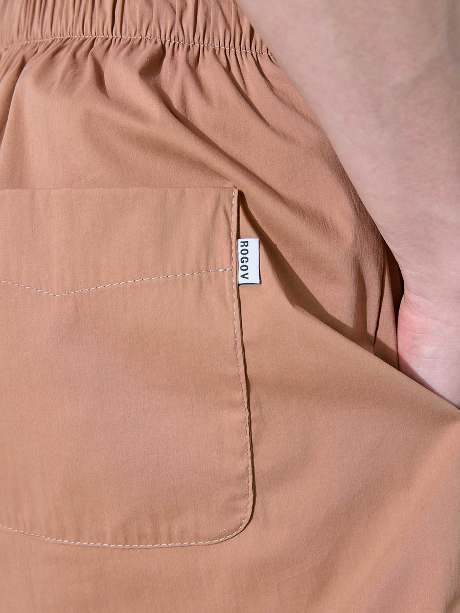 Шорты коричневые на подкладе