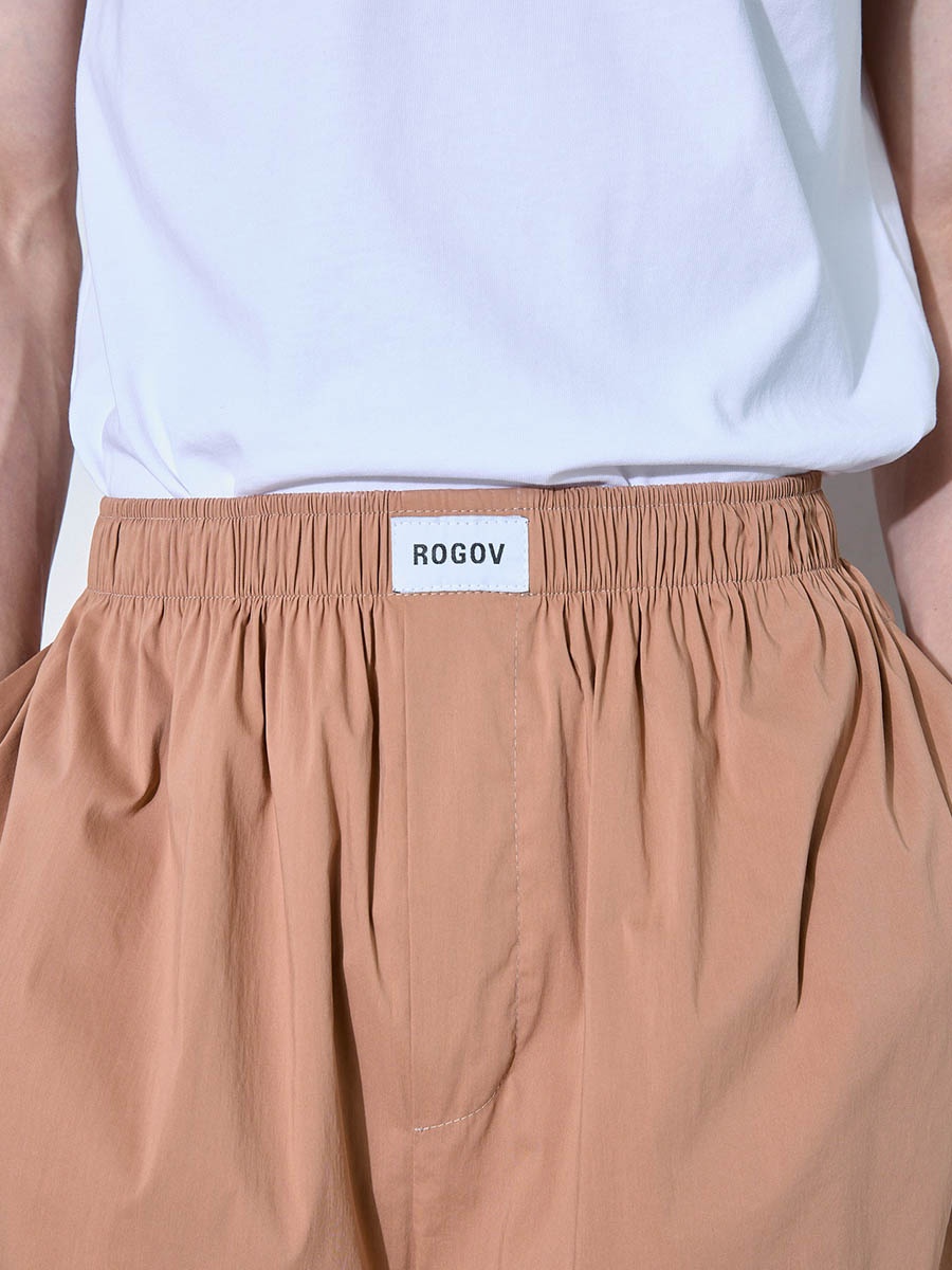 Шорты коричневые на подкладе