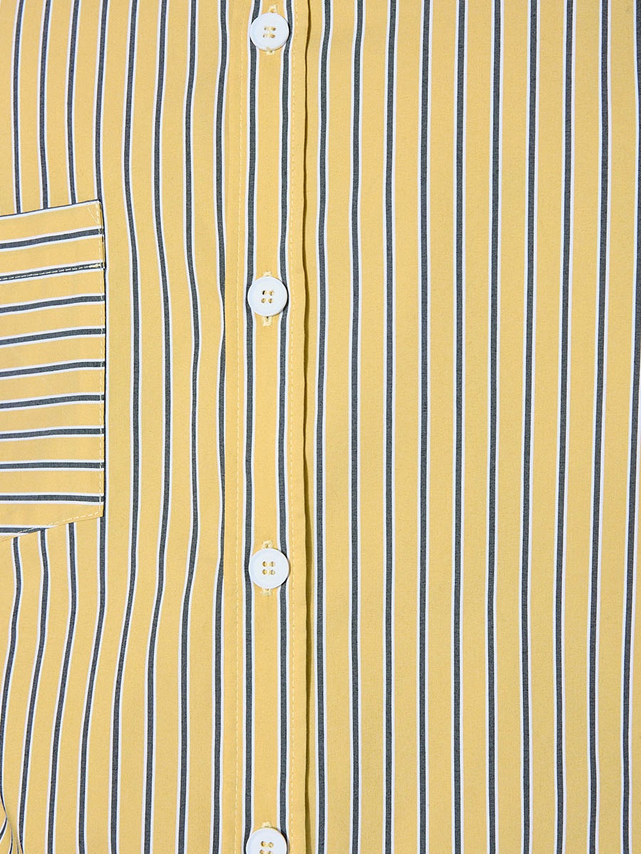 Рубашка в полоску желтая 