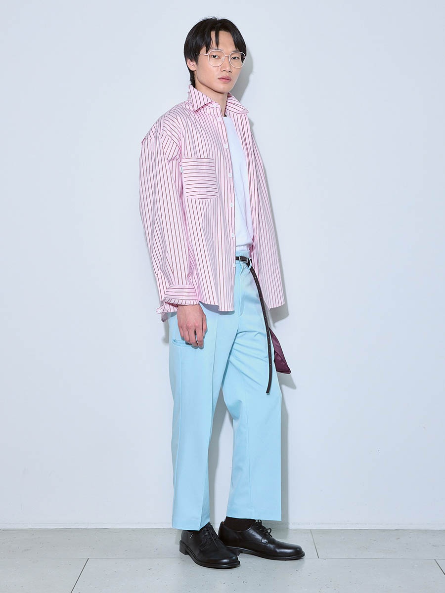 Брюки голубые 