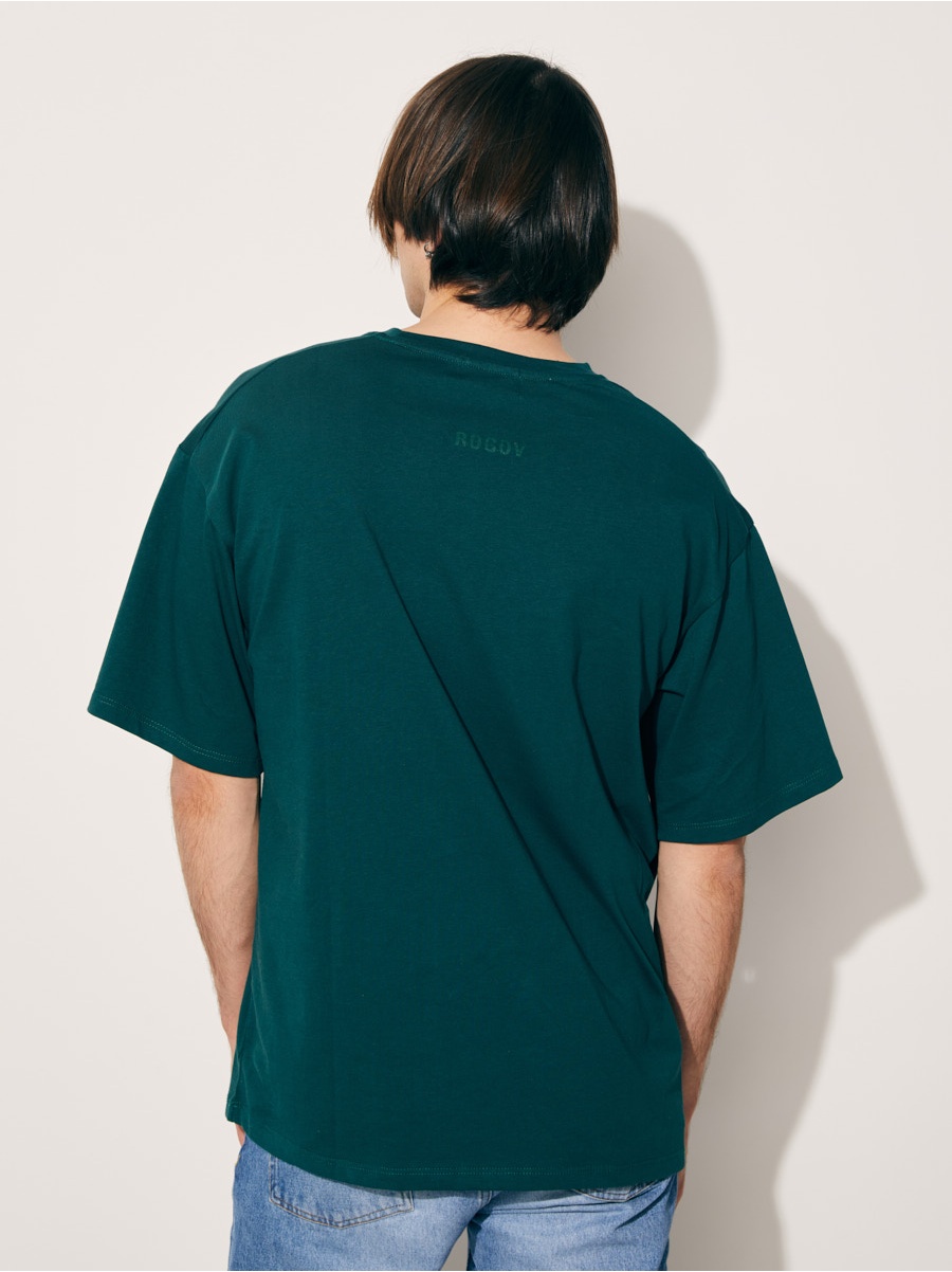 Набор из трех футболок oversize/green
