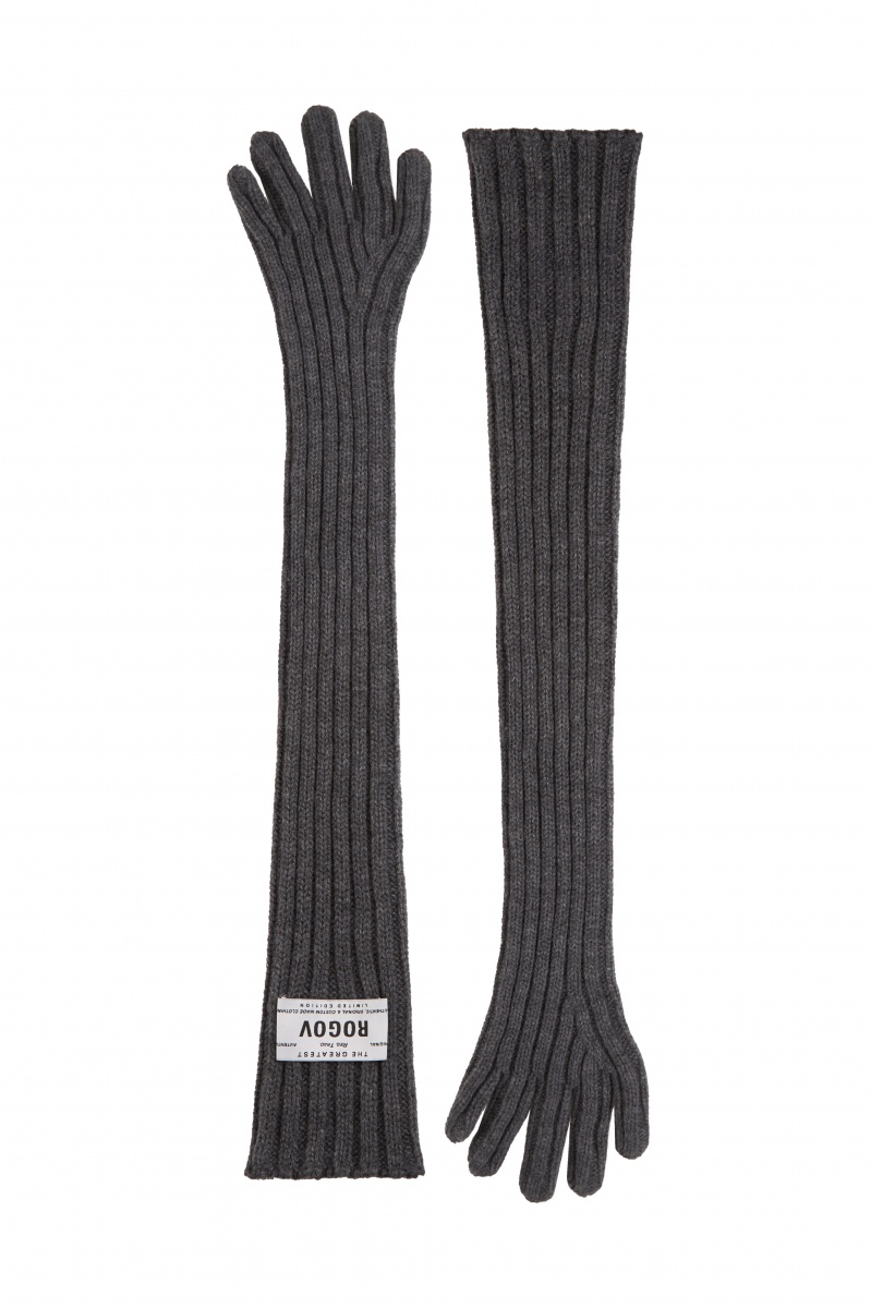 Перчатки серые 