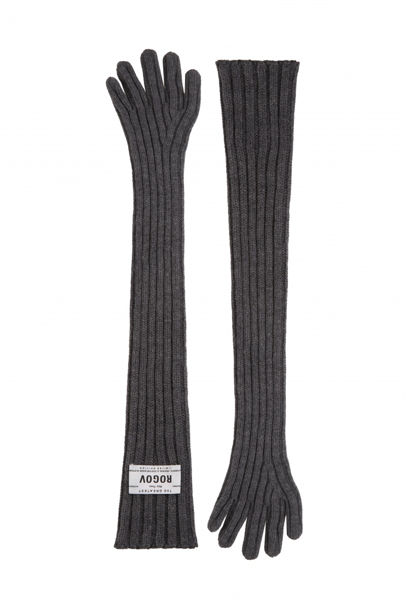 Перчатки серые 