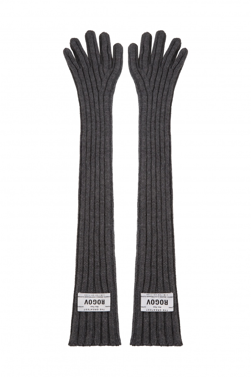 Перчатки серые 