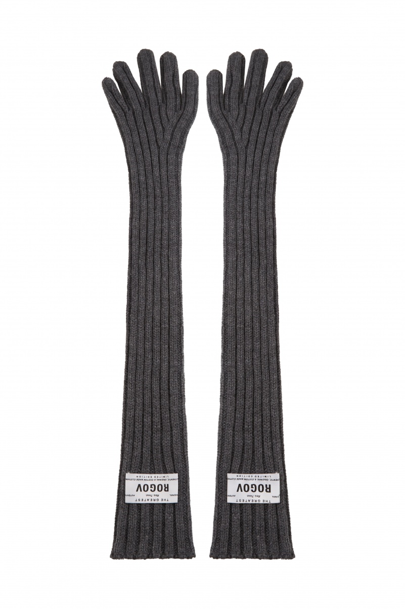 Перчатки серые 