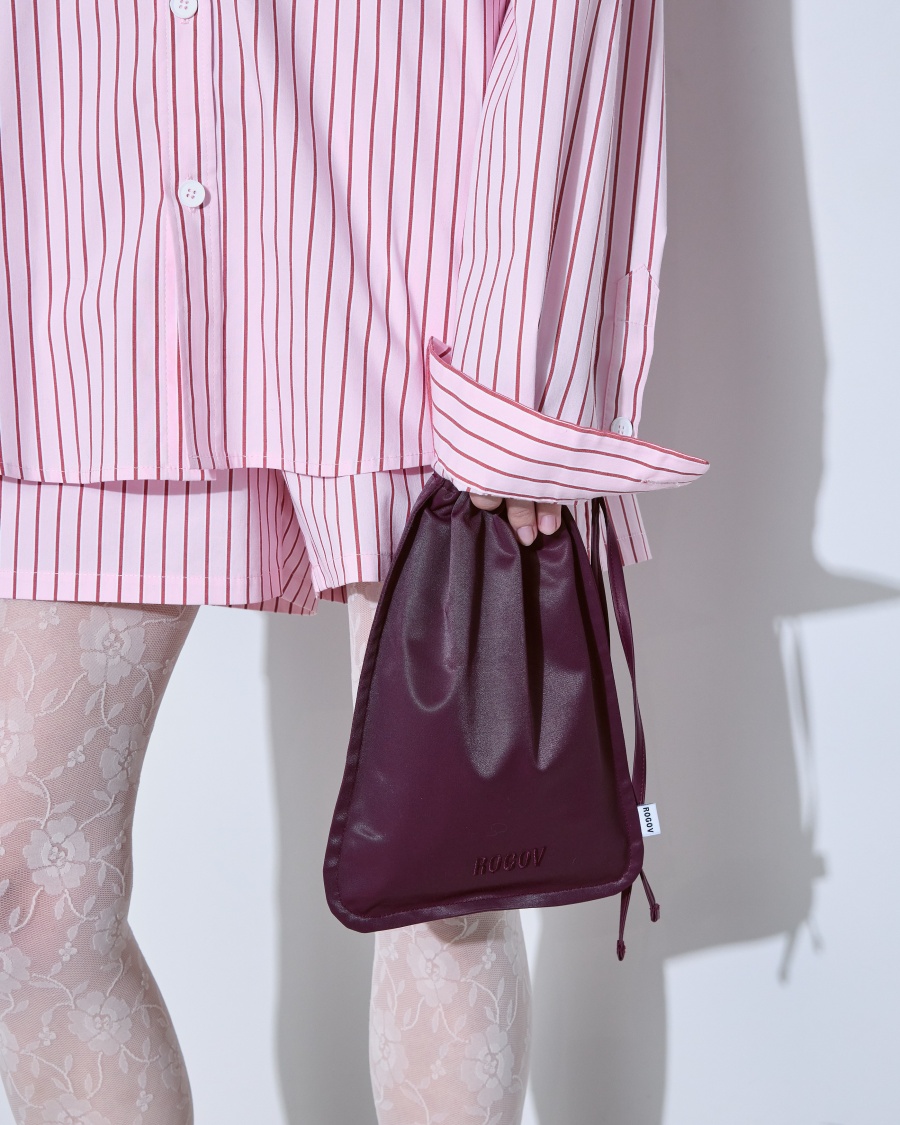 Сумка-мешок вишневая 