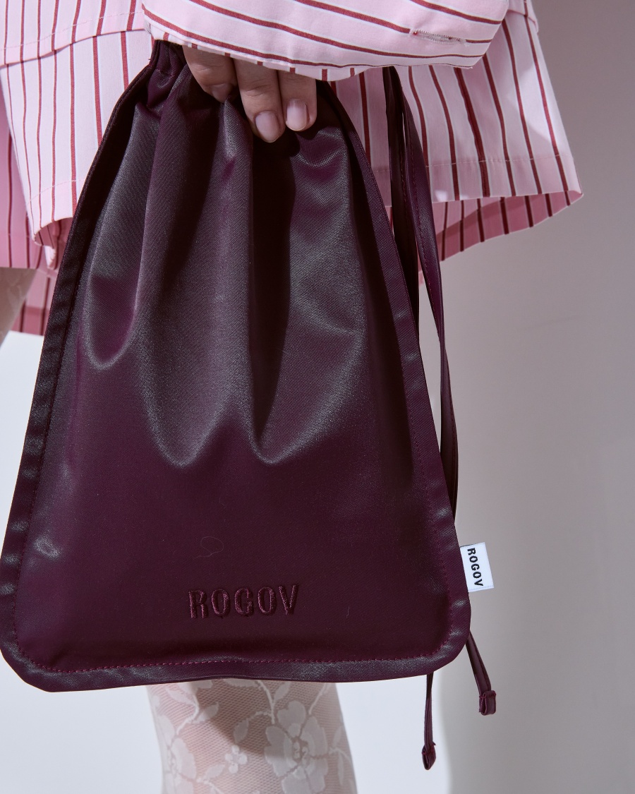 Сумка-мешок вишневая 