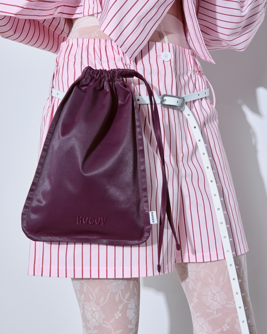 Сумка-мешок вишневая 