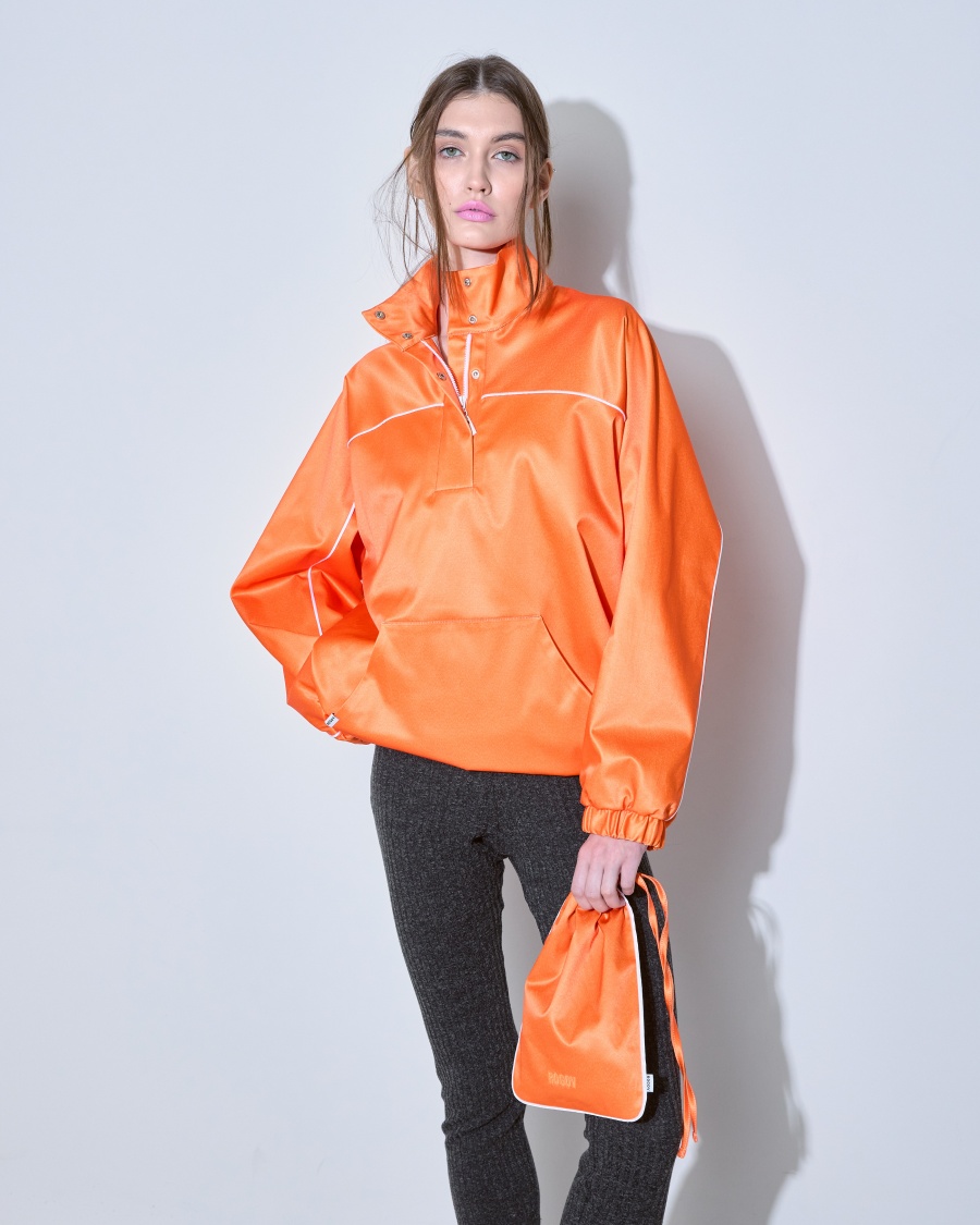 Сумка-мешок оранжевая 