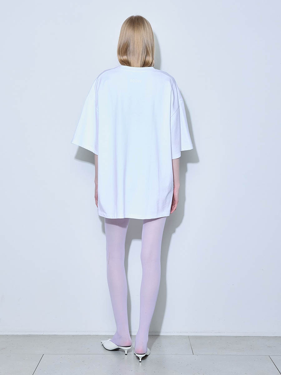Футболка белая oversize