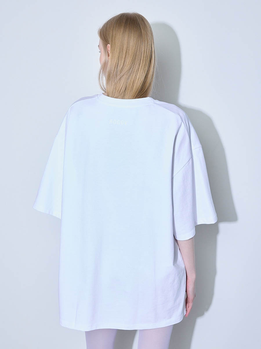 Футболка белая oversize