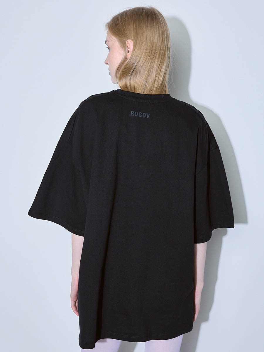 Футболка черная oversize