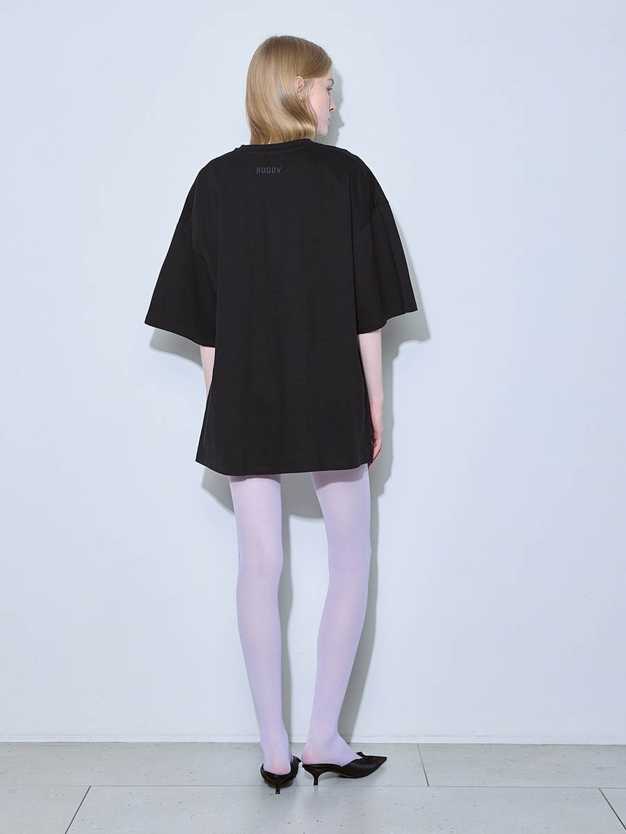 Футболка черная oversize