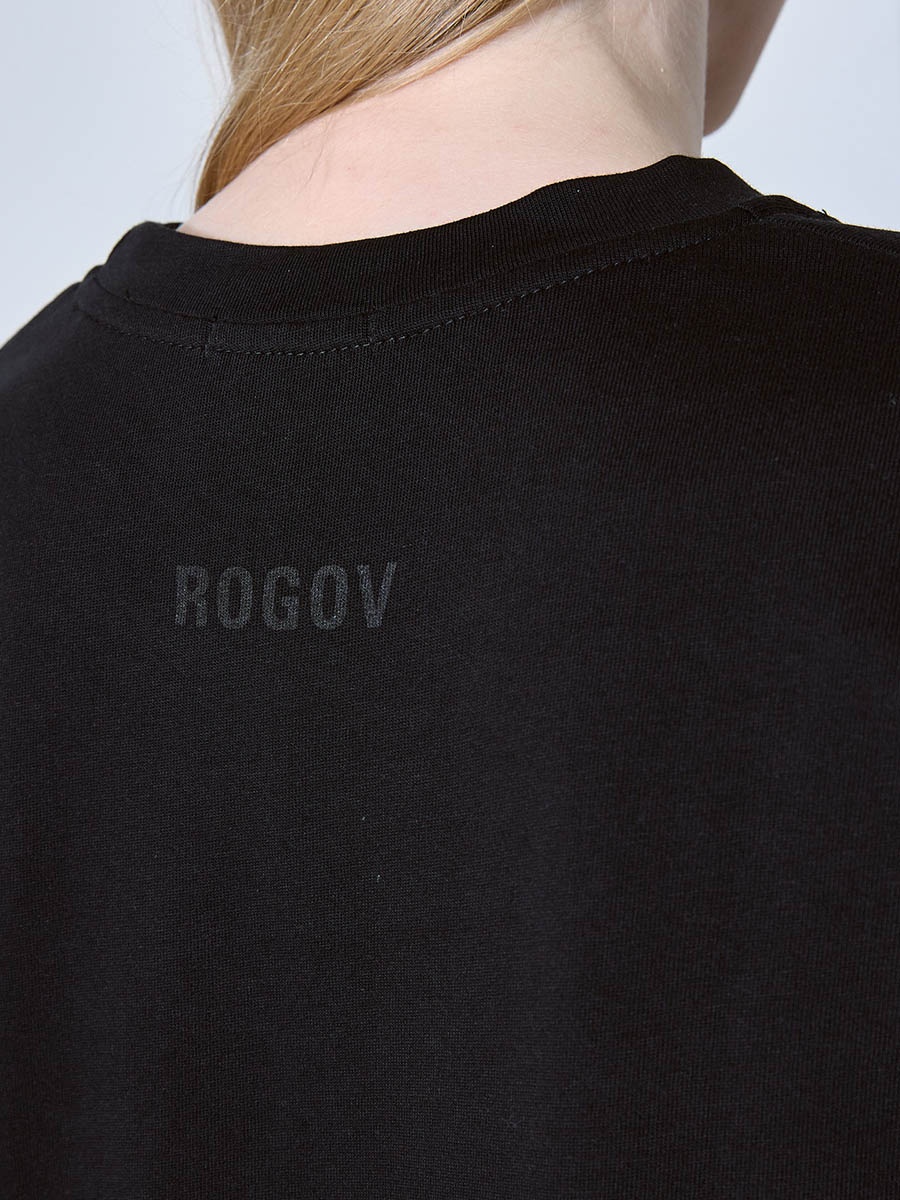 Футболка черная  fit 