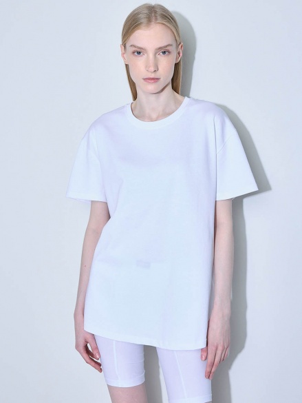 Футболка белая  fit