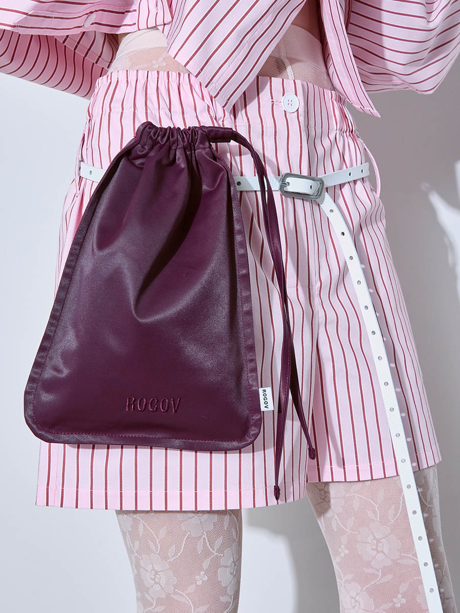 Шорты в полоску розовые