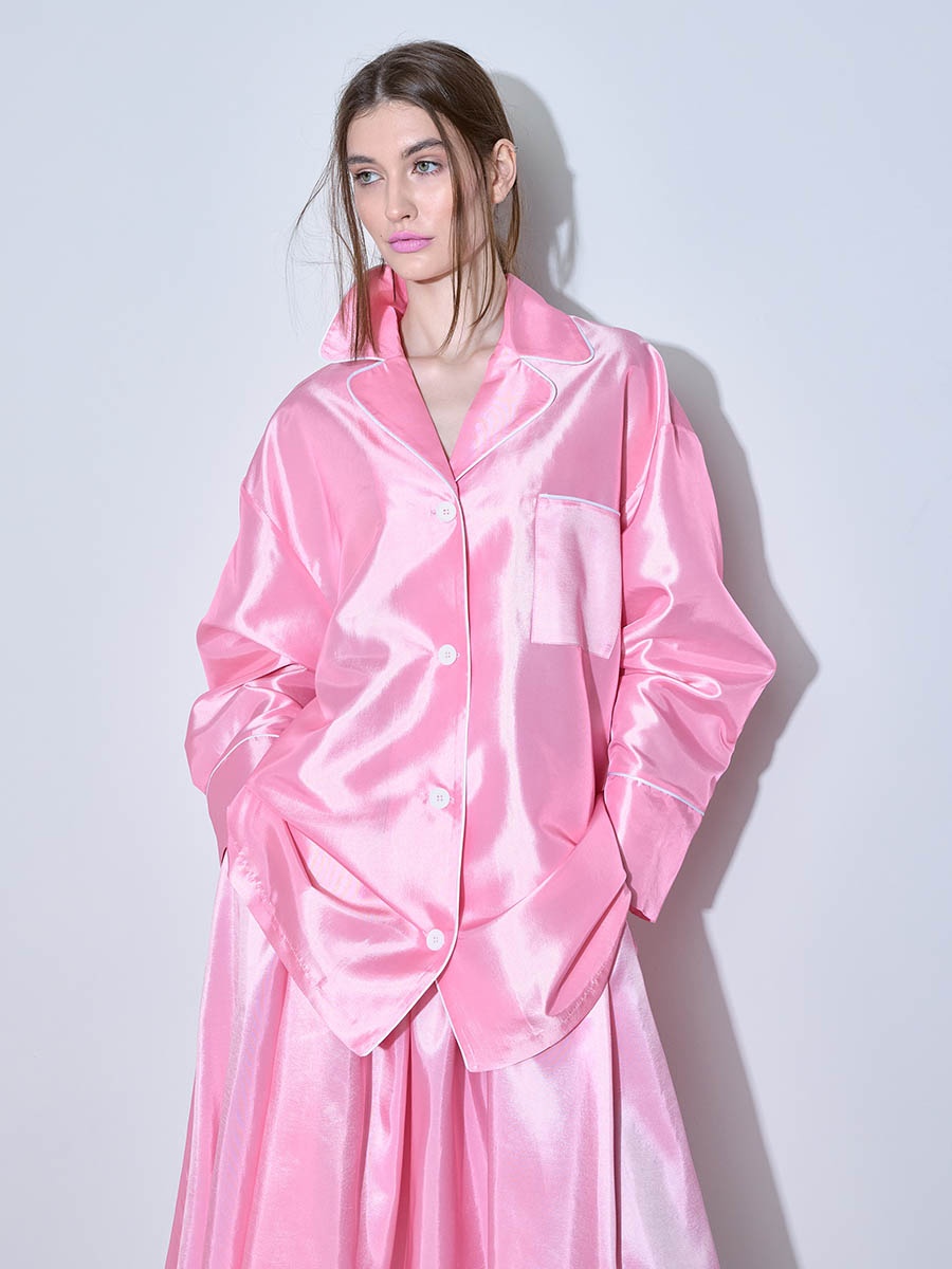 Рубашка розовая 