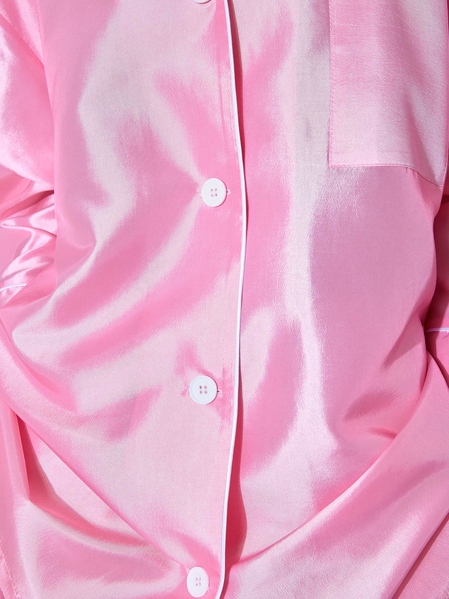 Рубашка розовая 