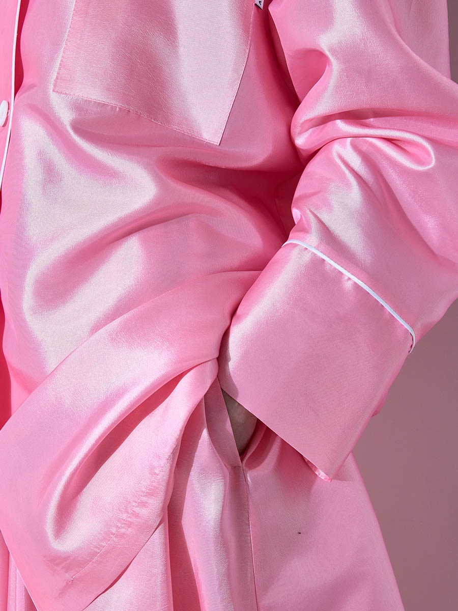 Рубашка розовая 