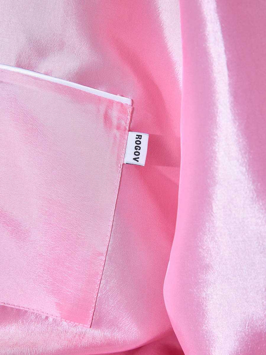 Рубашка розовая 