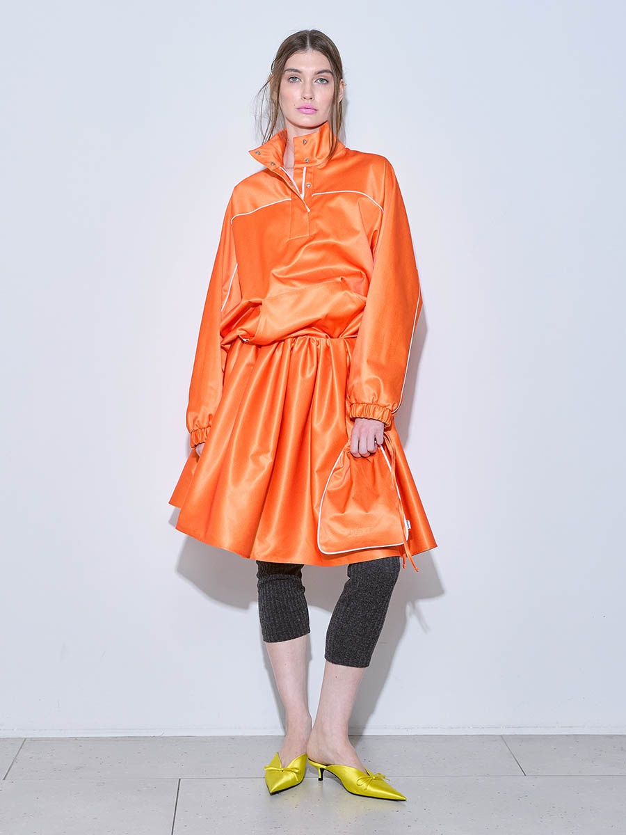 Юбка оранжевая