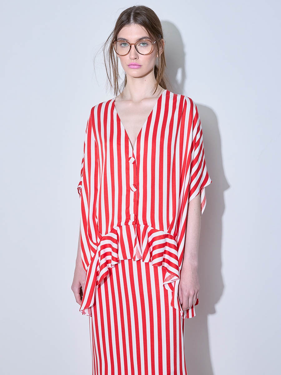 Блуза в полоску