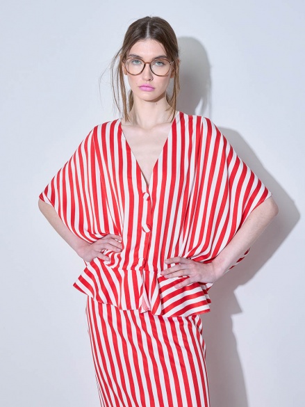 Блуза в полоску