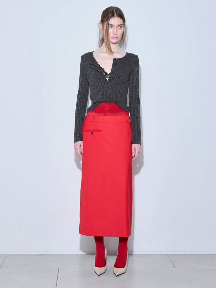 Юбка красная 