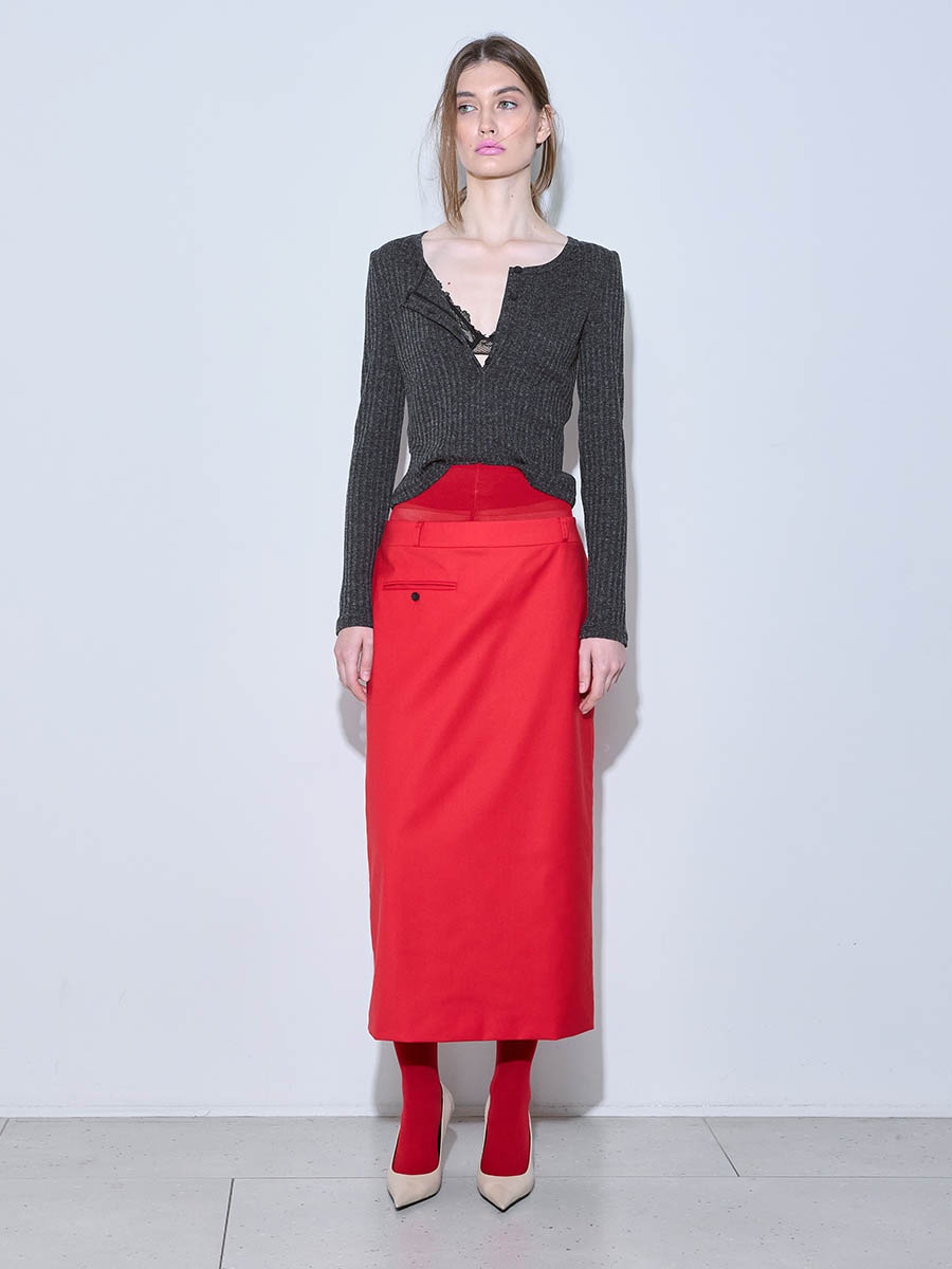 Юбка красная 