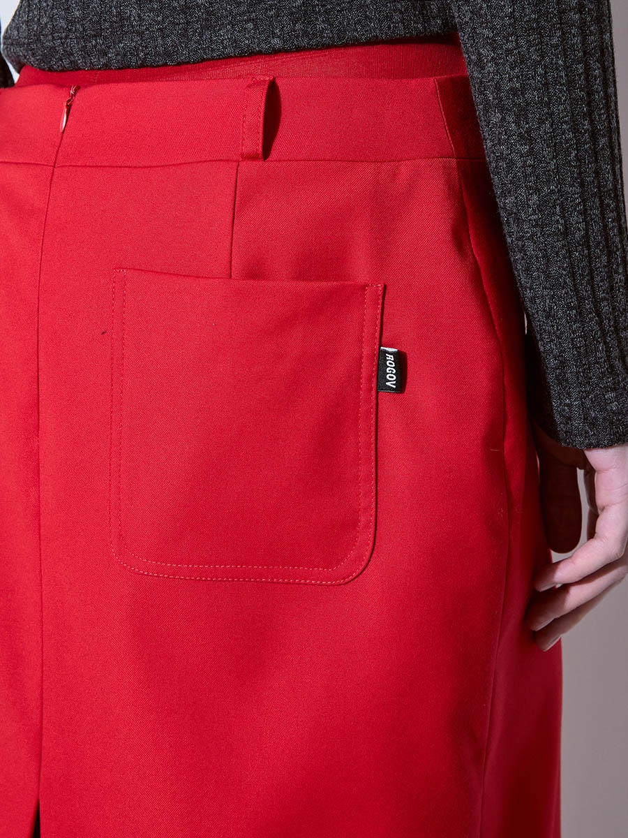 Юбка красная 