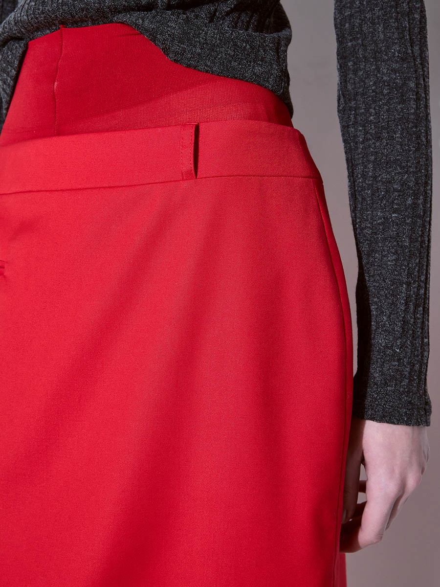 Юбка красная 