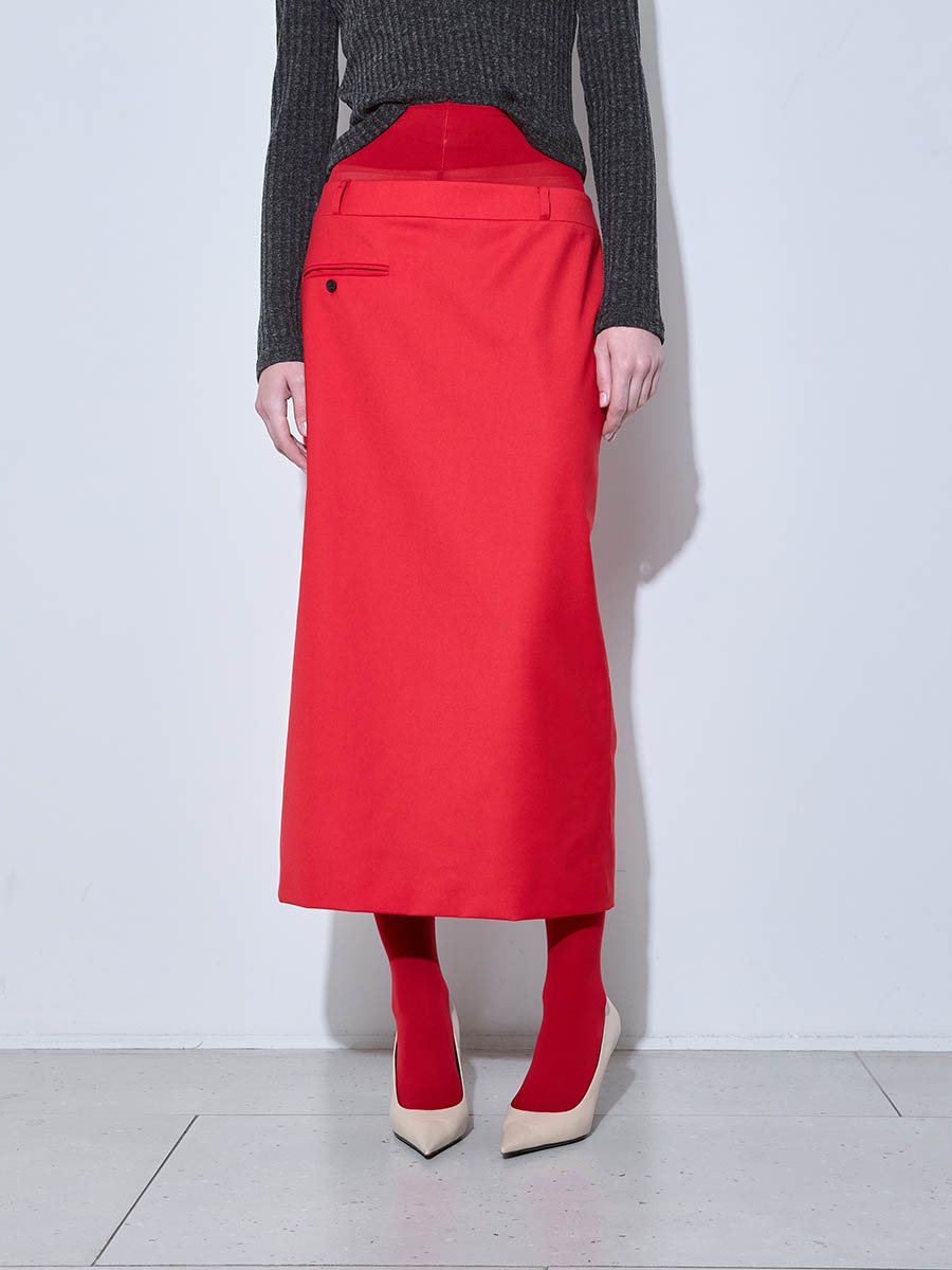 Юбка красная 