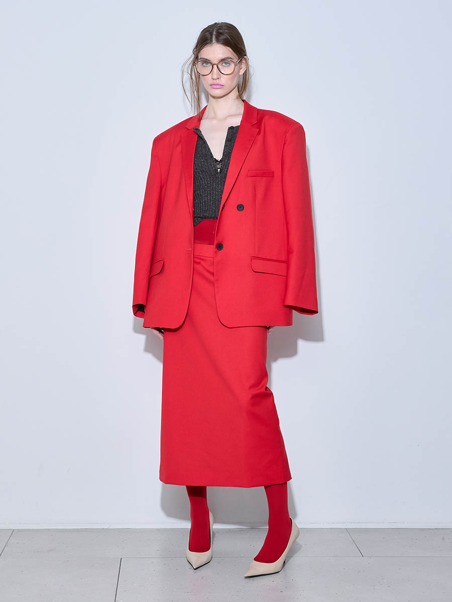 Жакет красный