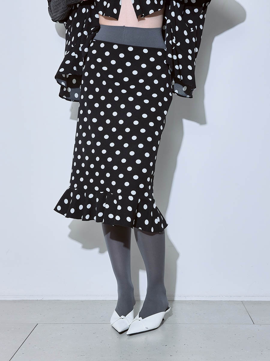 Юбка в горох