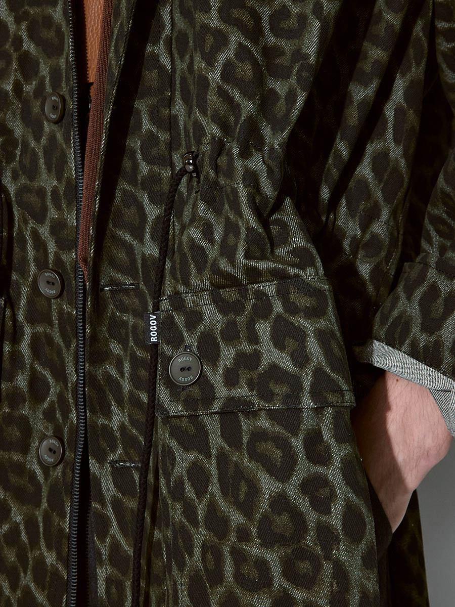 Парка лео хаки