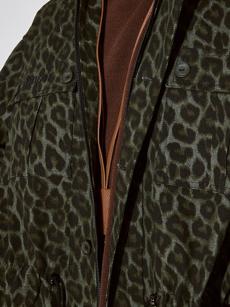 Парка лео хаки