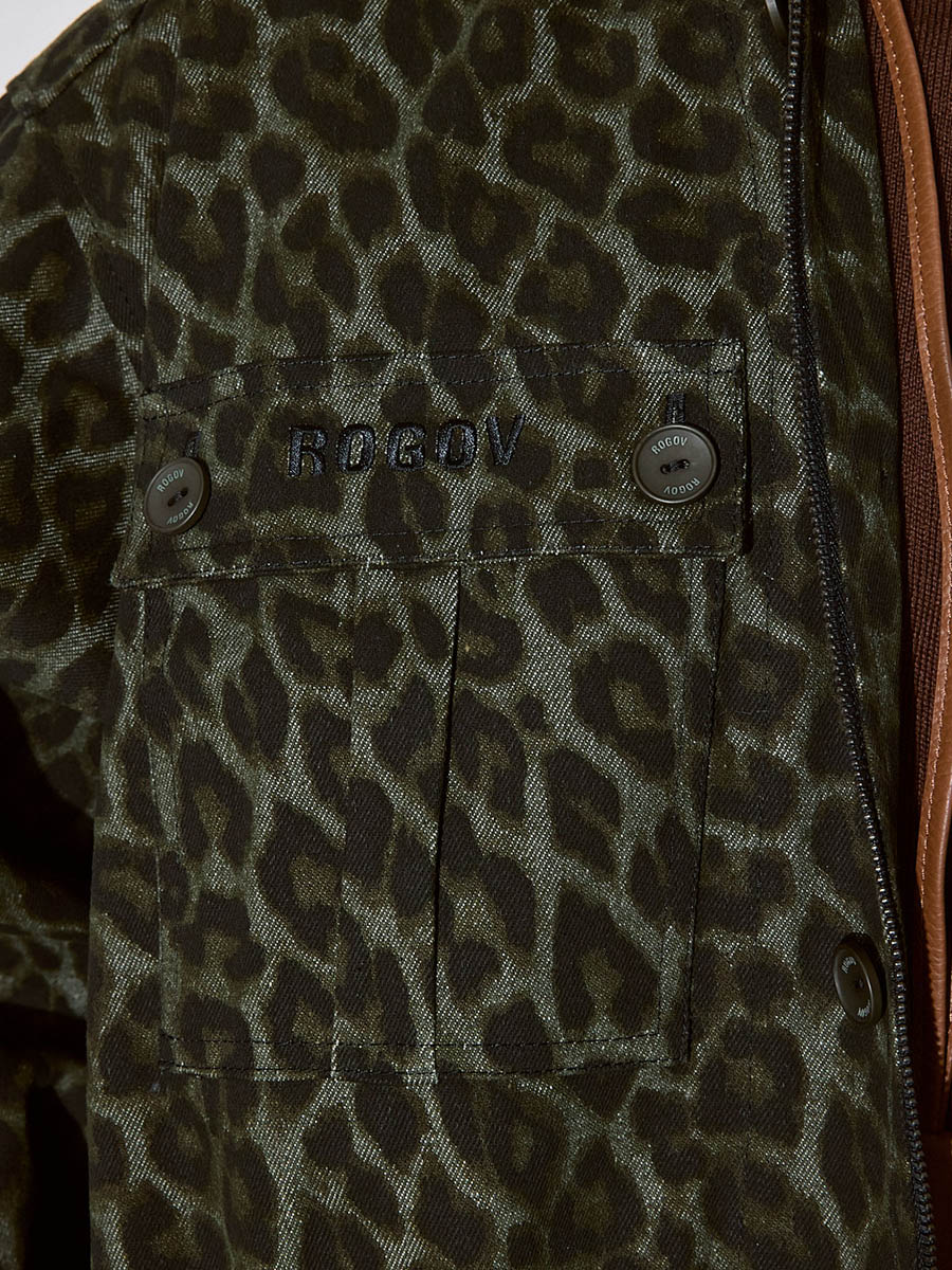 Парка лео хаки