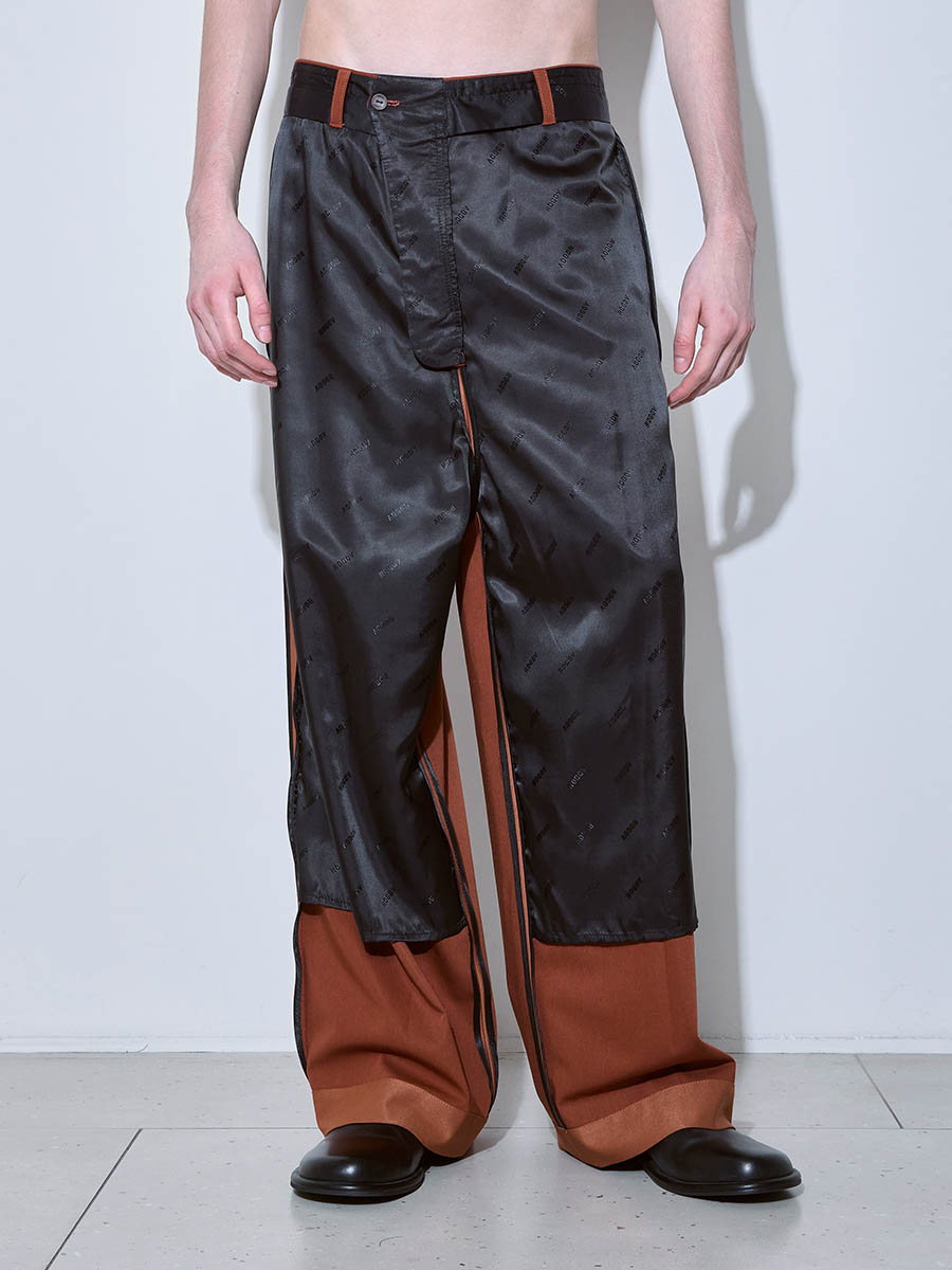 Брюки терракотовые 