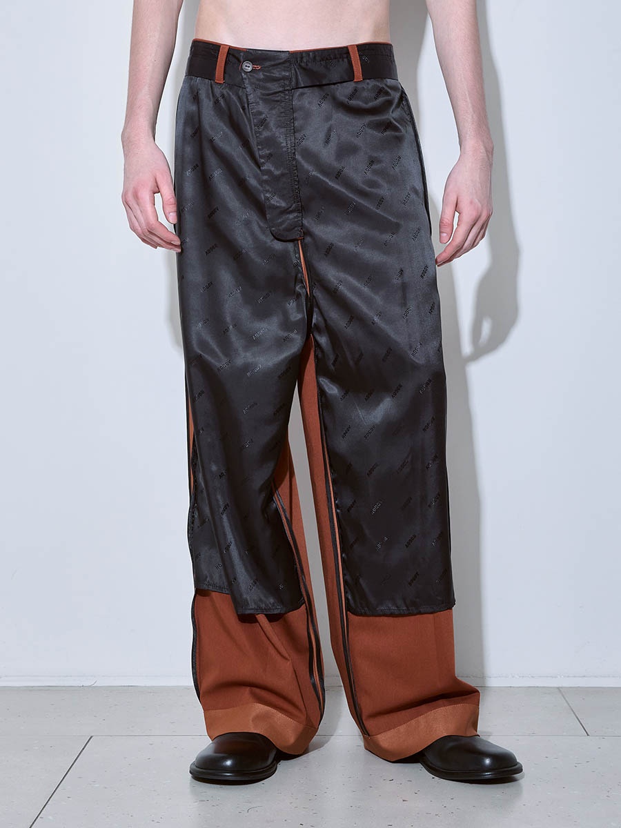 Брюки терракотовые 