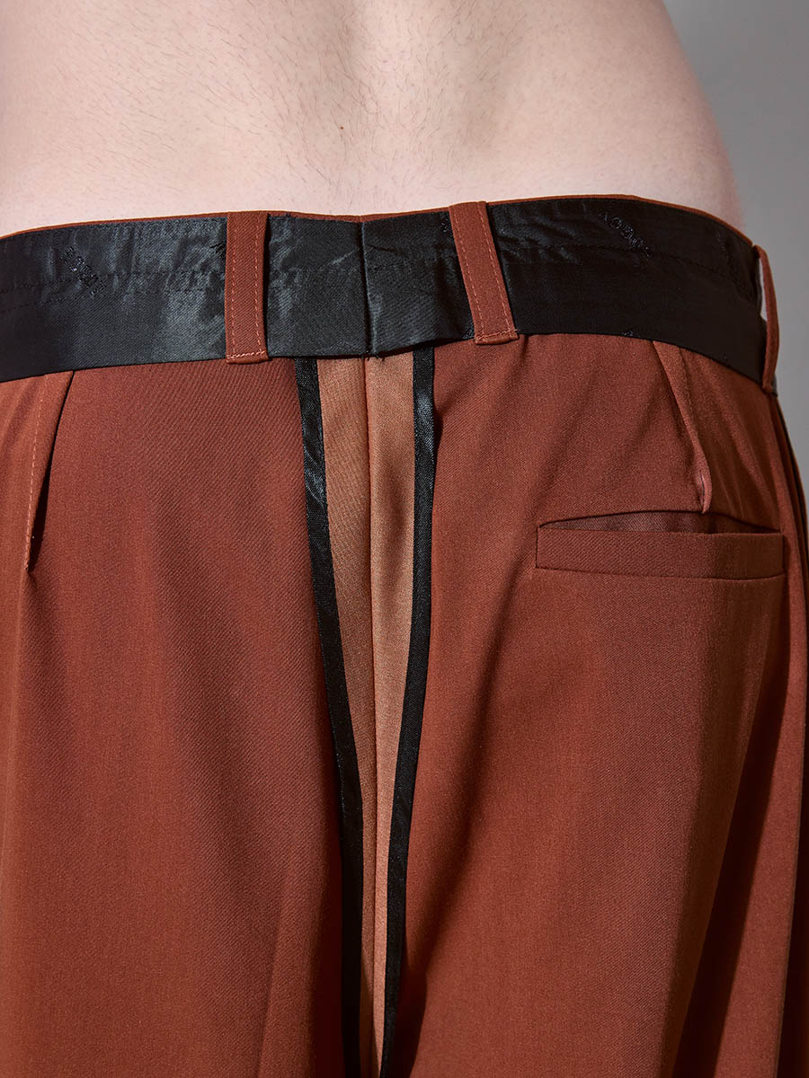 Брюки терракотовые 