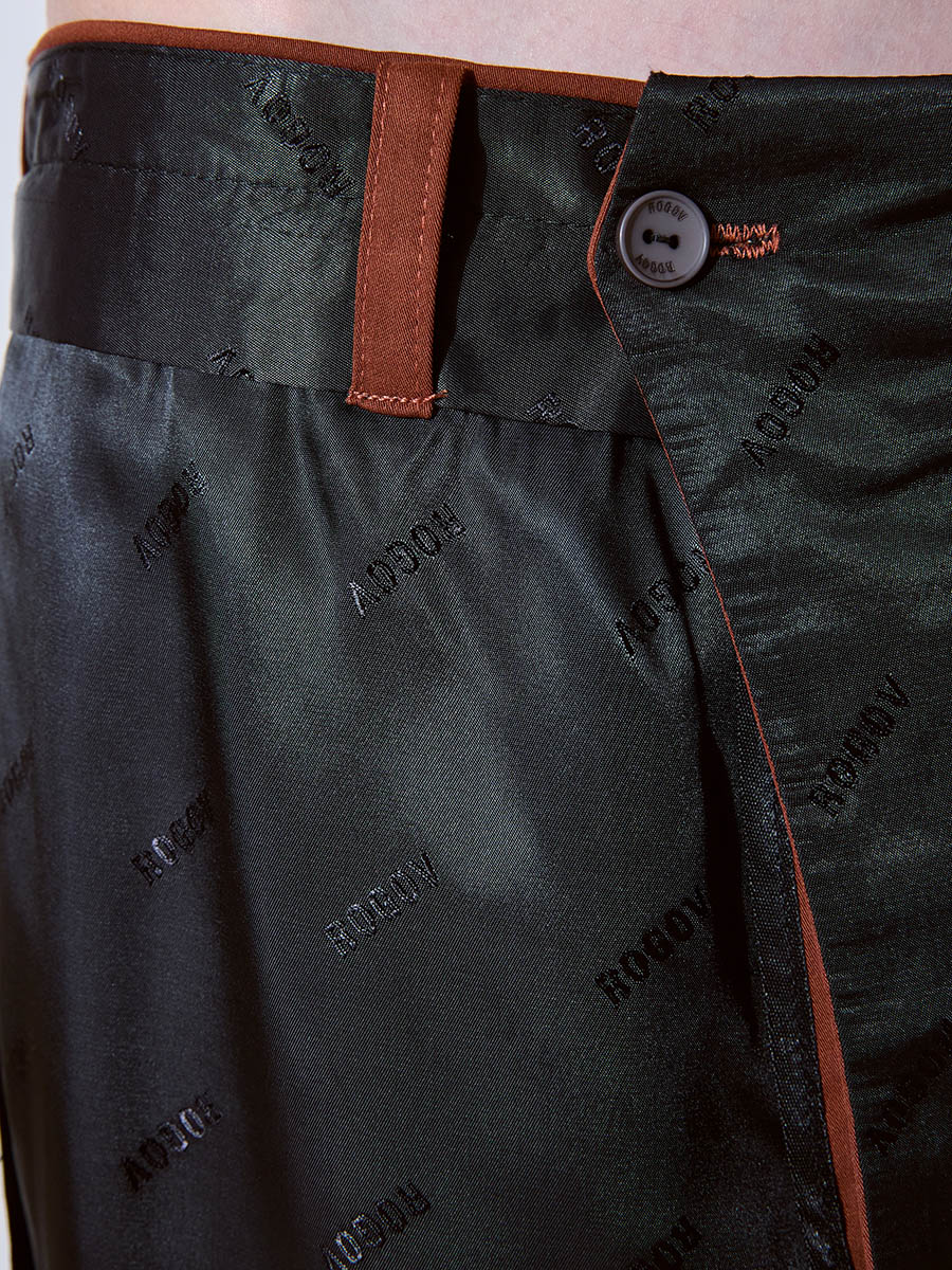 Брюки терракотовые 