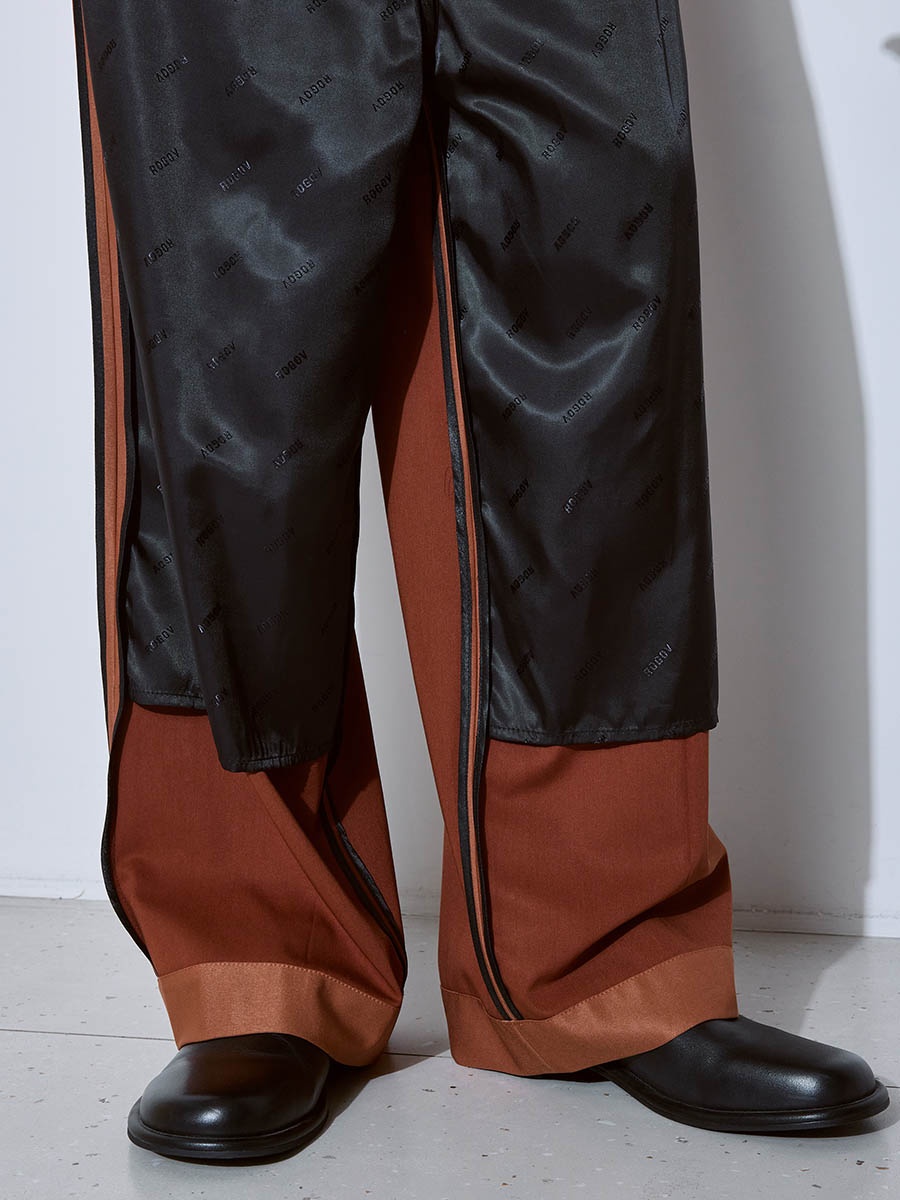 Брюки терракотовые 