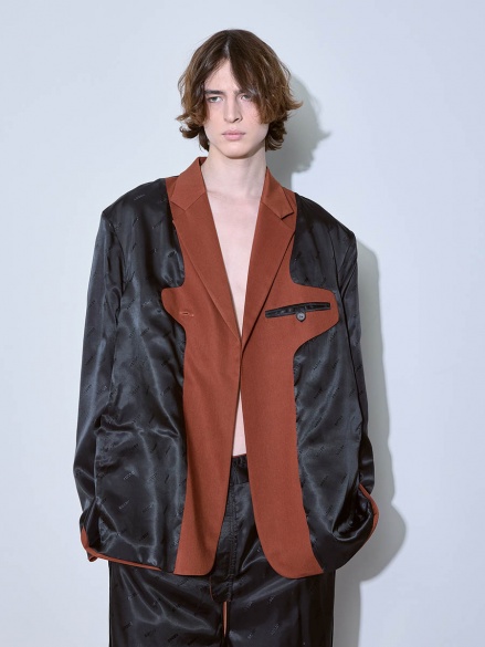 Пиджак терракотовый 