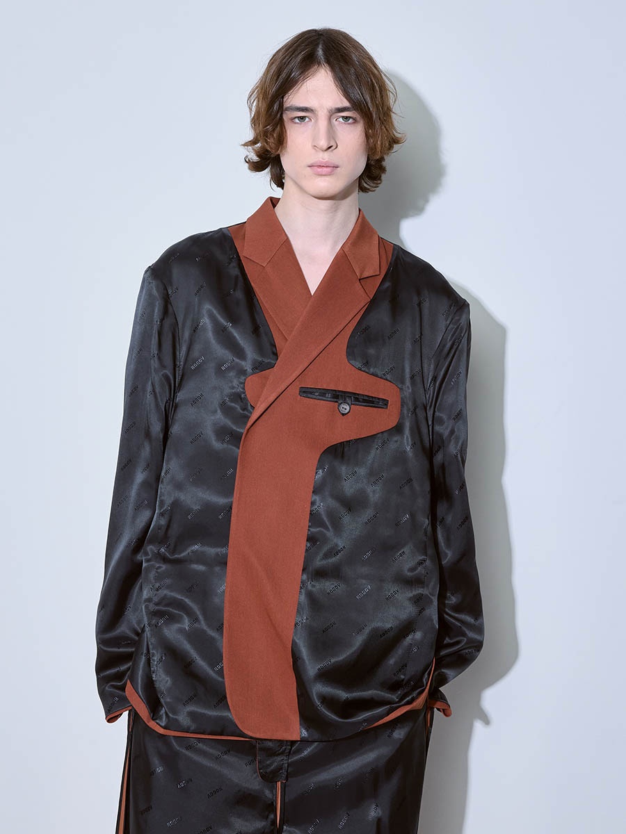 Пиджак терракотовый 