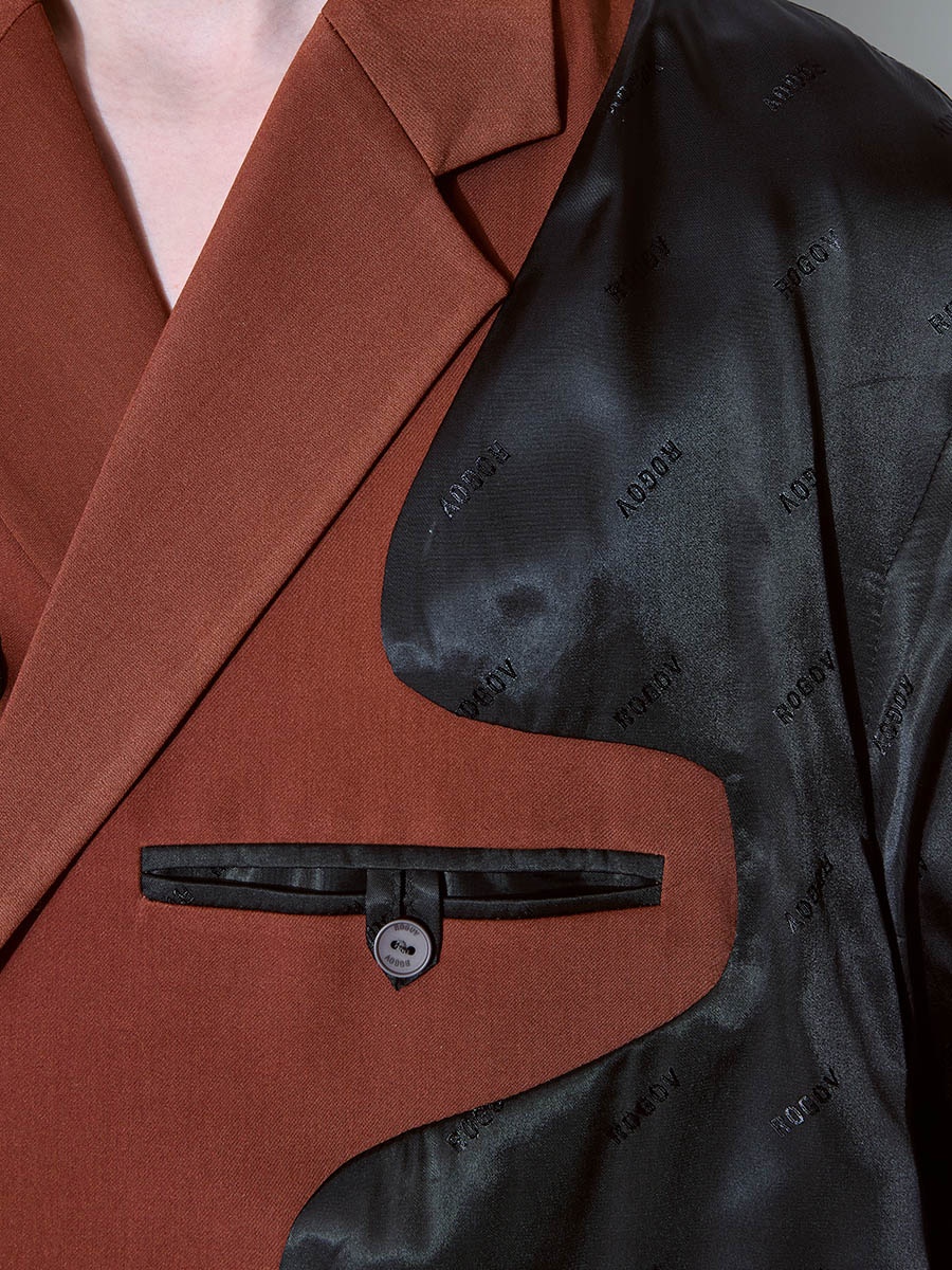 Пиджак терракотовый 