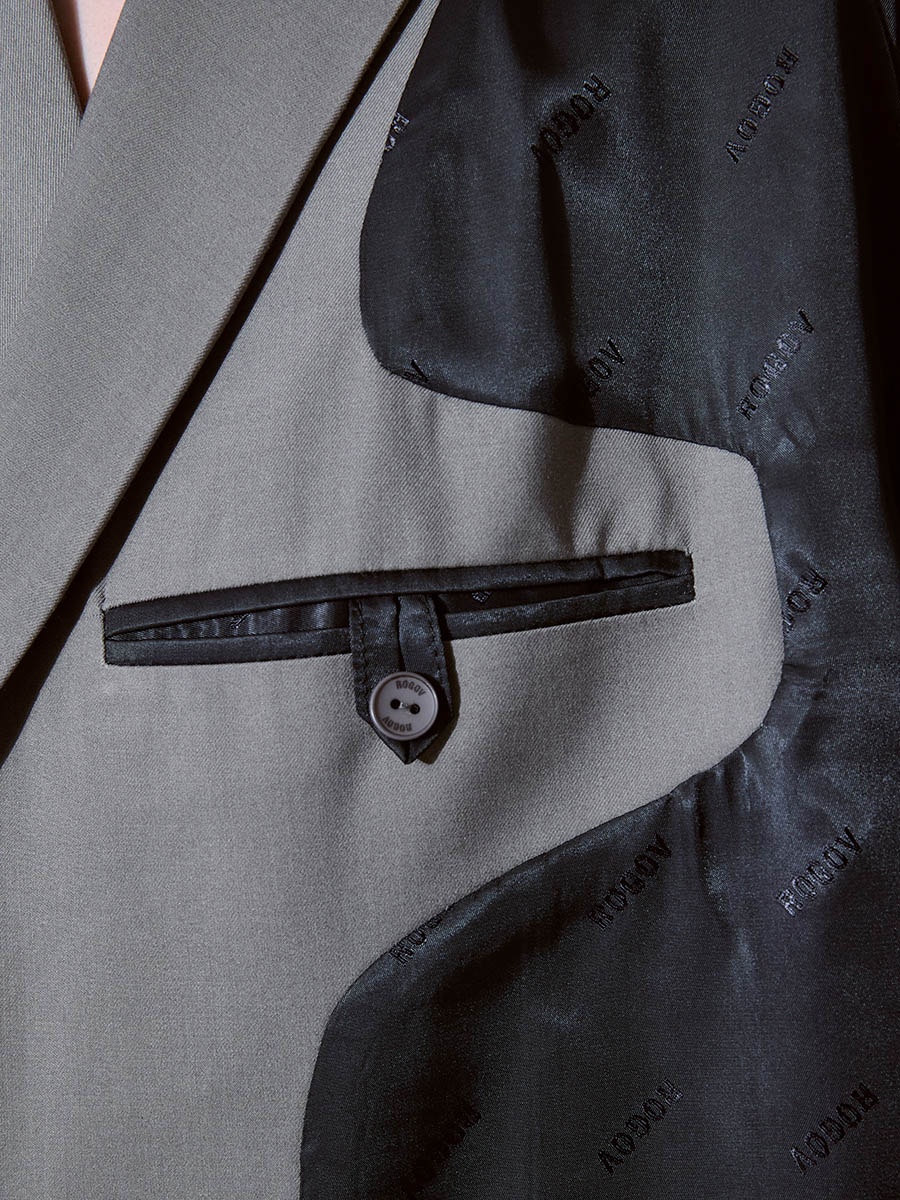 Пиджак серый 