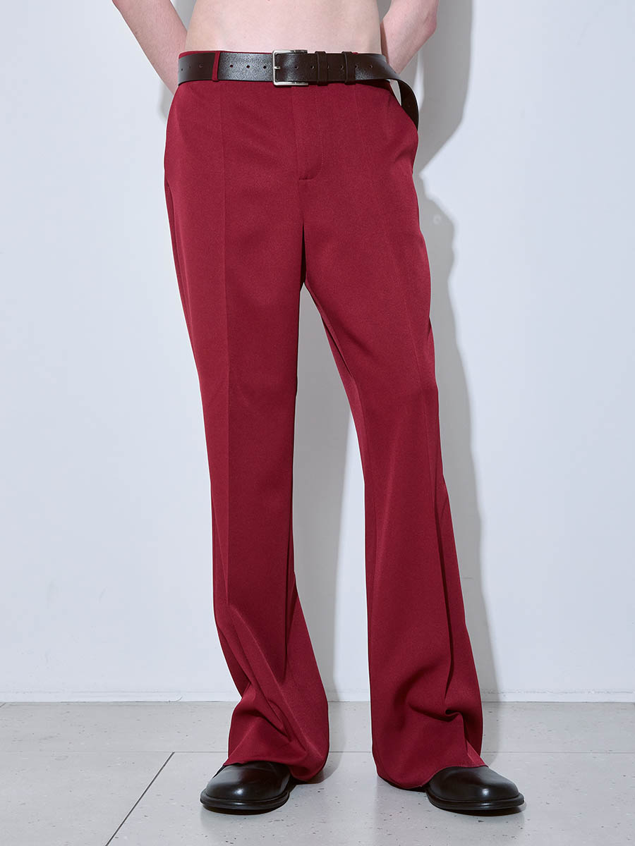 Брюки бордовые