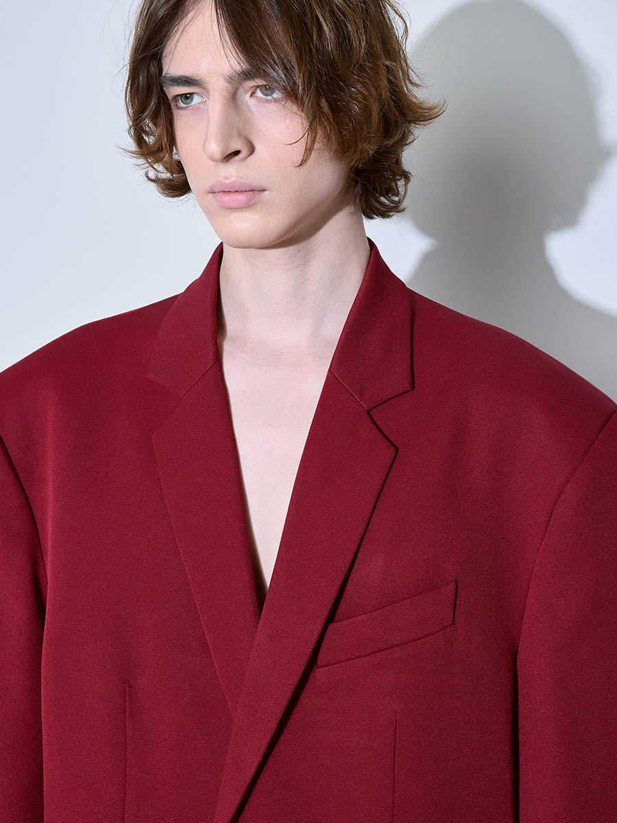 Пиджак бордовый